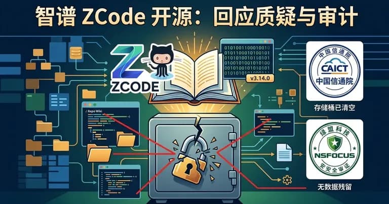 智谱 ZCode 宣布开源并公布信通院与绿盟科技安全审计结果的配图
