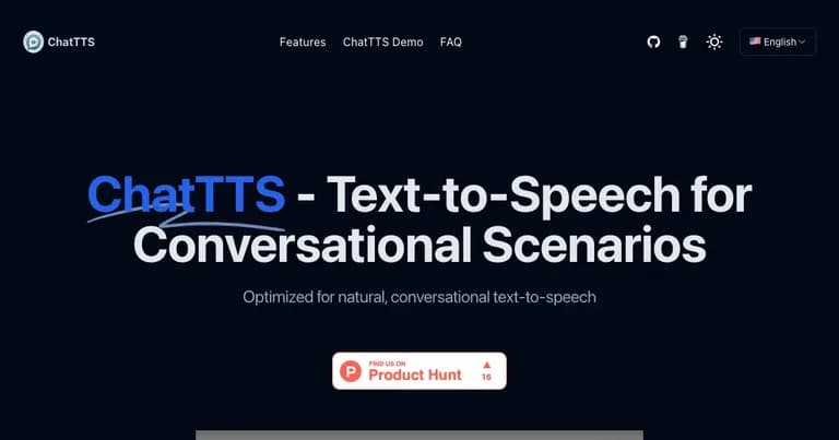 ChatTTS AI 工具界面缩略图