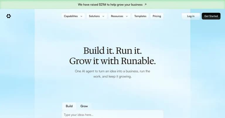 Runable AI 工具界面缩略图
