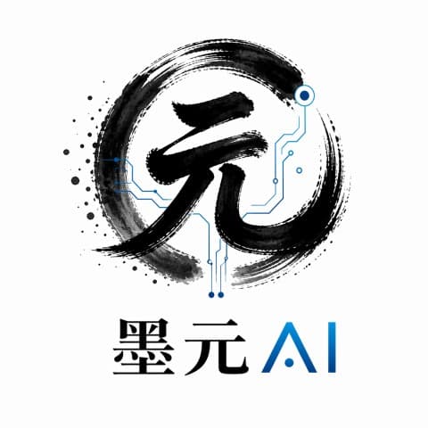 GPT Image 生成的 墨元AI Logo